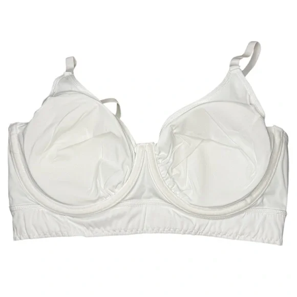 Rhonda Shear 2-pack Butterknit No Wire Underwire Bra Size XL Beige White NWOT - Picture 8 of 16